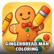 Gingerbread Man Coloring - Cookie Maker game