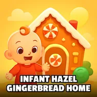 Infant Hazel Gingerbread Home - Cookie Maker game